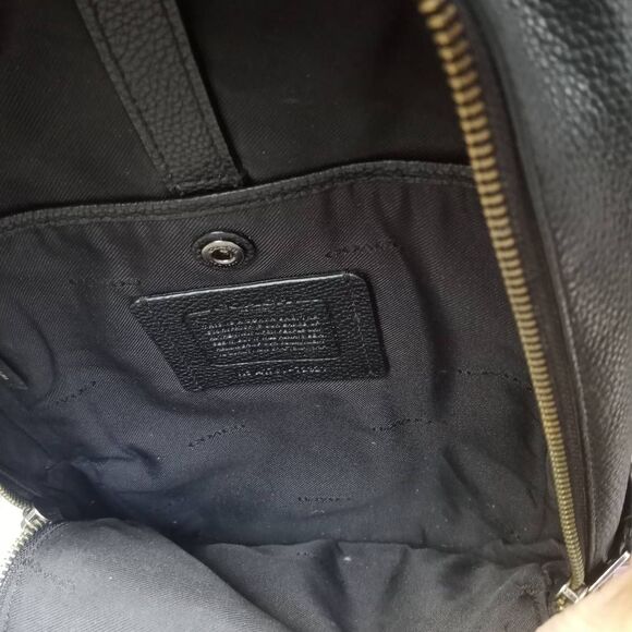 Coach Campus Pack In Pebble Leather Black EUC - Picture 7 of 12